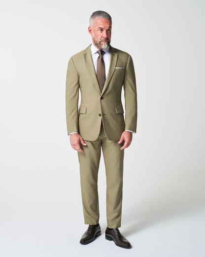 Athletic Fit Stretch Blazer - Heathered Olive