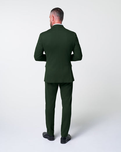 Athletic Fit Stretch Suit - Solid Pine
