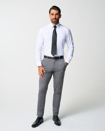 Athletic Fit Stretch Suit - Shadow Grey Plaid
