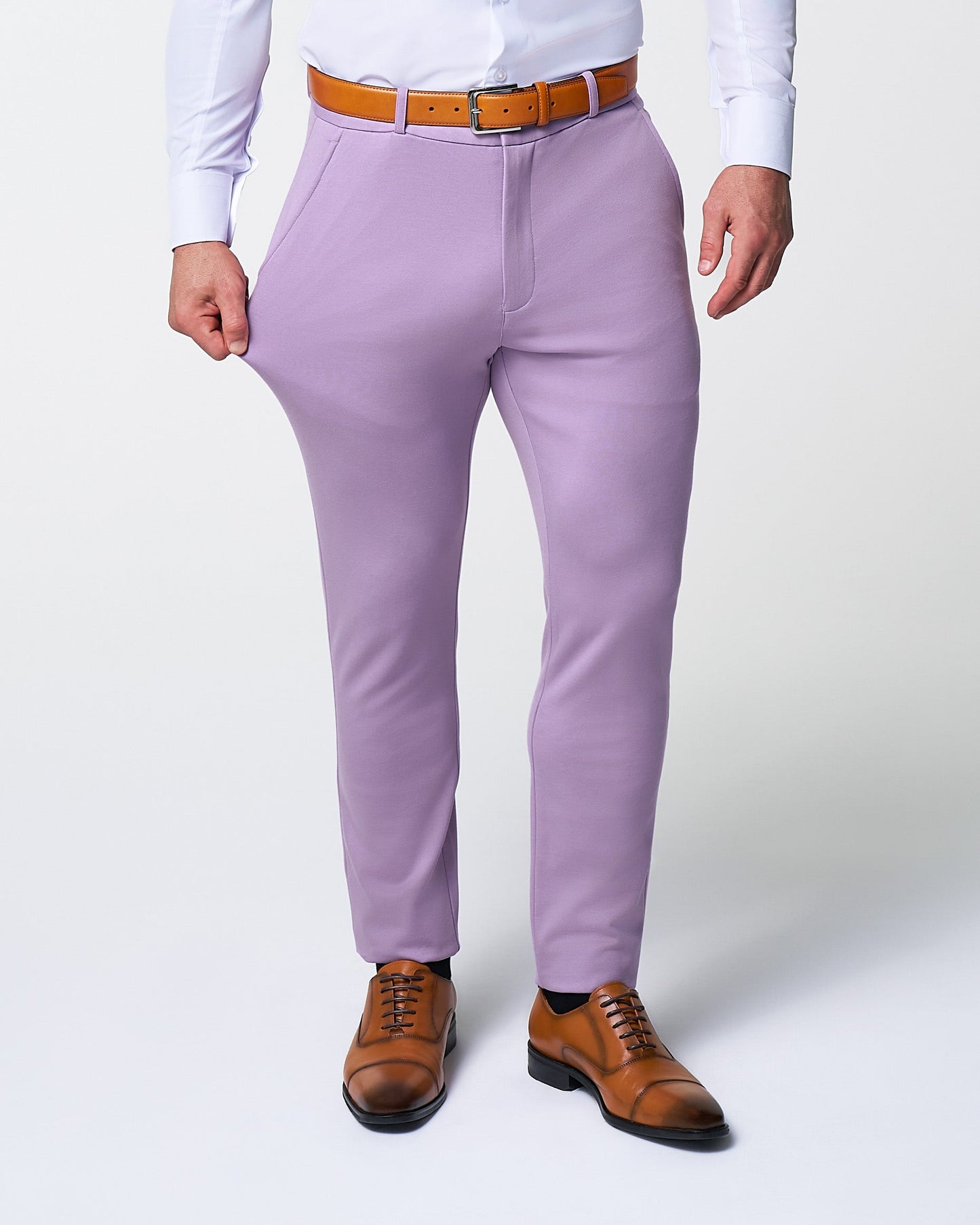 Athletic Fit Stretch Suit - Solid Lilac