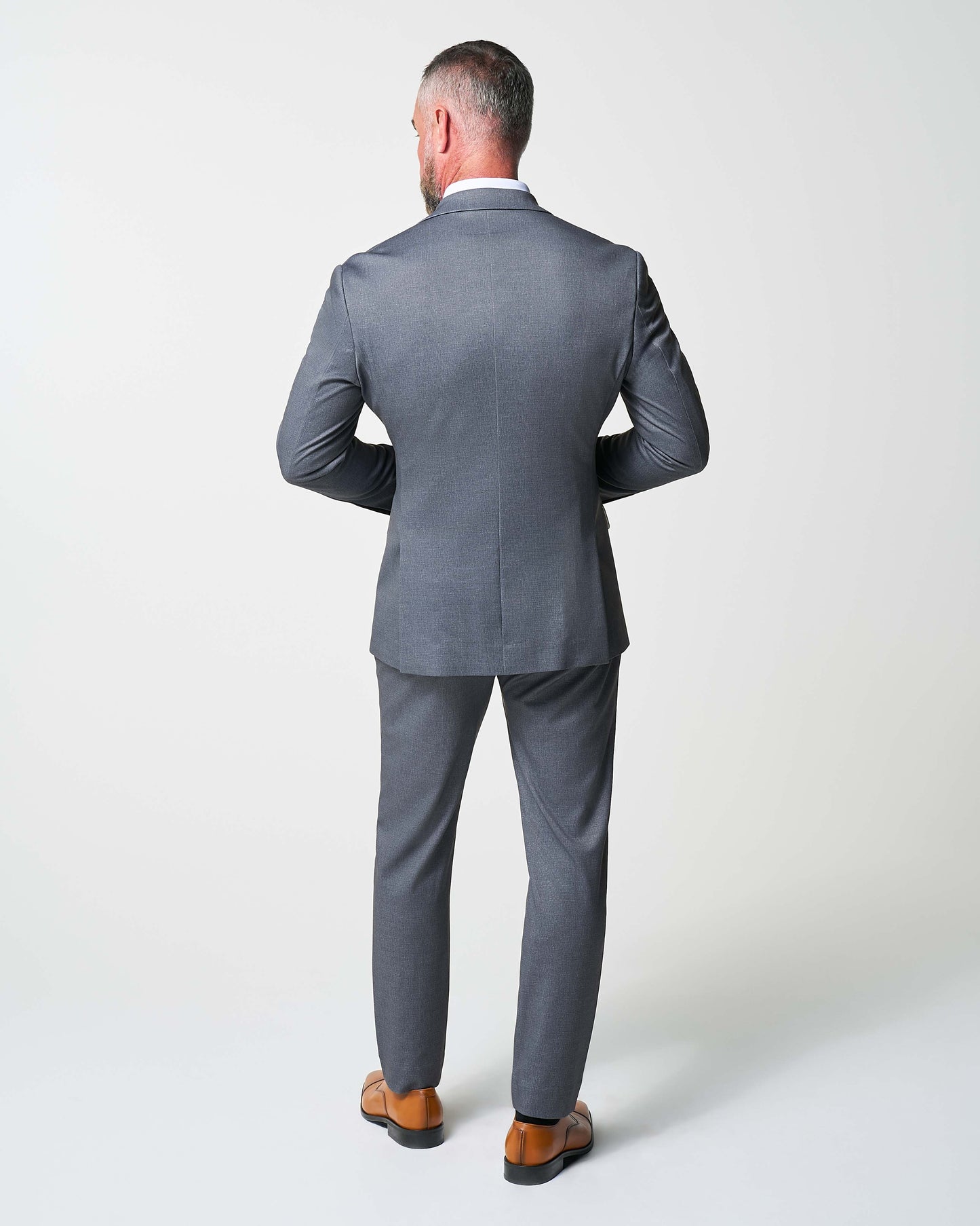 Athletic Fit Stretch Suit - Textured Cobalt