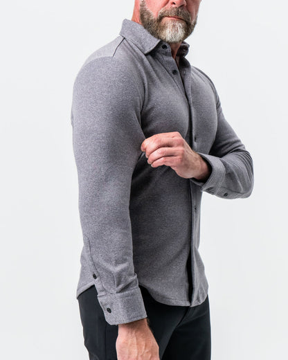 "The Onyx" Charcoal Button Down