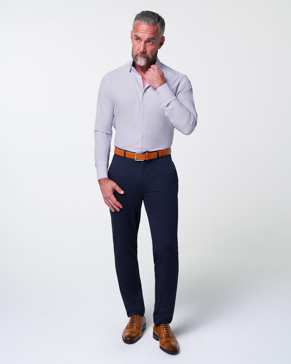 "The Buck" Orange and Blue Pattern