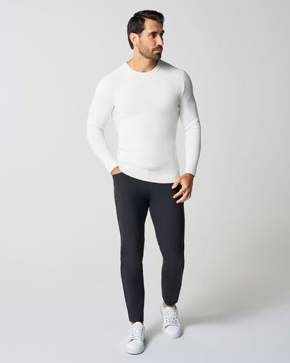 Heavy Knit Crewneck  - Cream